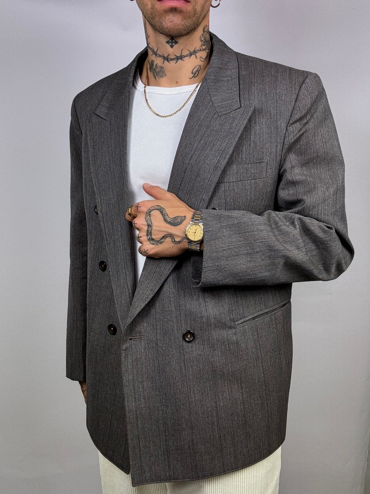 Vintage XL gray blazer