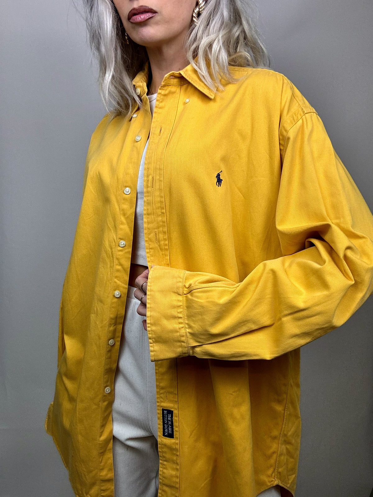 Yellow oversized shirt RALPH LAUREN M Vintage