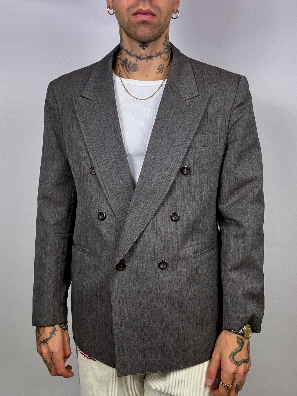 Vintage XL gray blazer