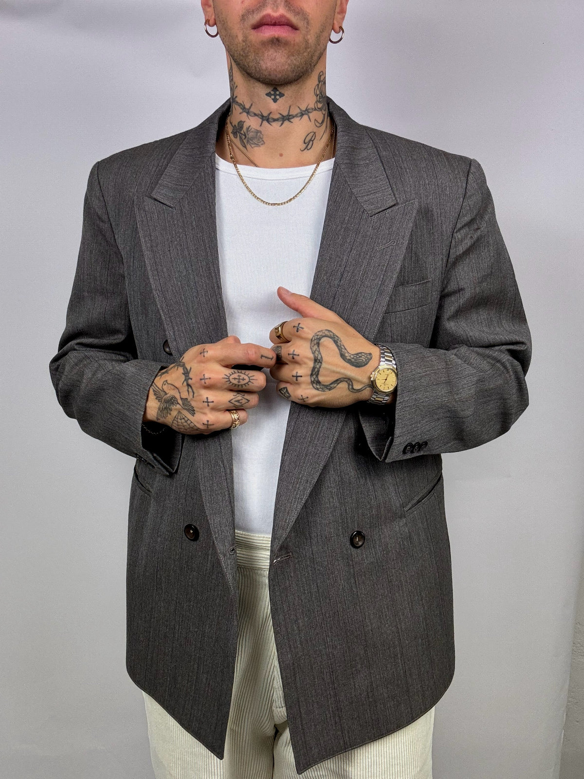 Vintage XL gray blazer