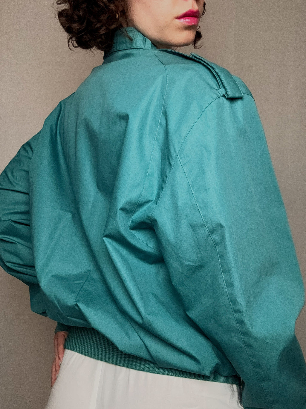 Vintage turquoise summer jacket M/L