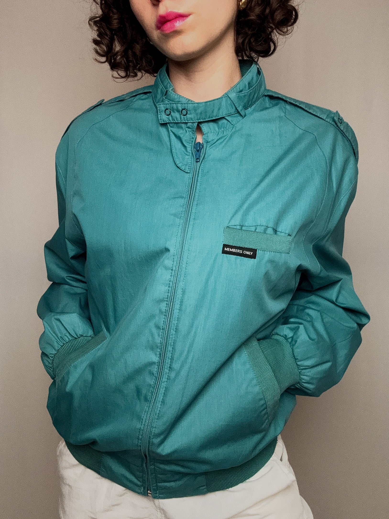 Vintage turquoise summer jacket M/L