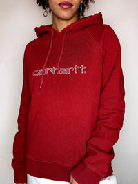 CARHARTT Vintage-Hoodie, rot, Größe L
