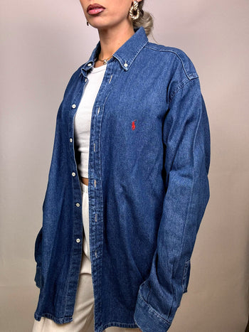 Chemise oversize denim RALPH LAUREN L Vintage