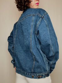 Vintage blaue Jeansjacke XL