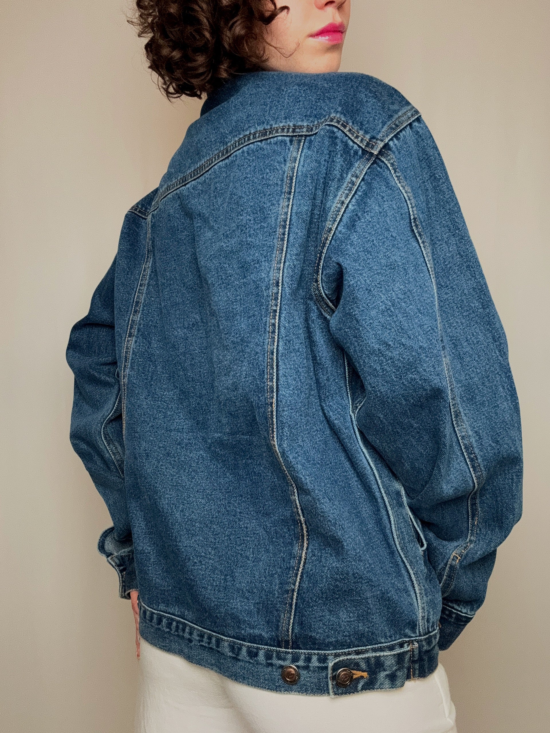 Vintage blaue Jeansjacke XL