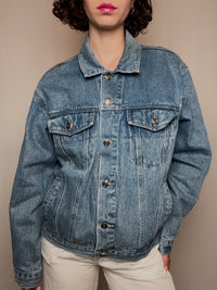 Veste en denim bleue clair M vintage