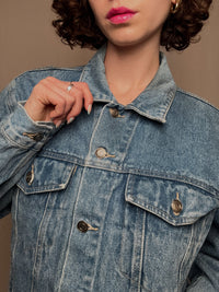 Veste en denim bleue clair M vintage
