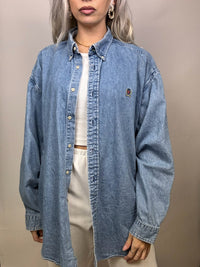 Tommy HILFIGER denim shirt L Vintage