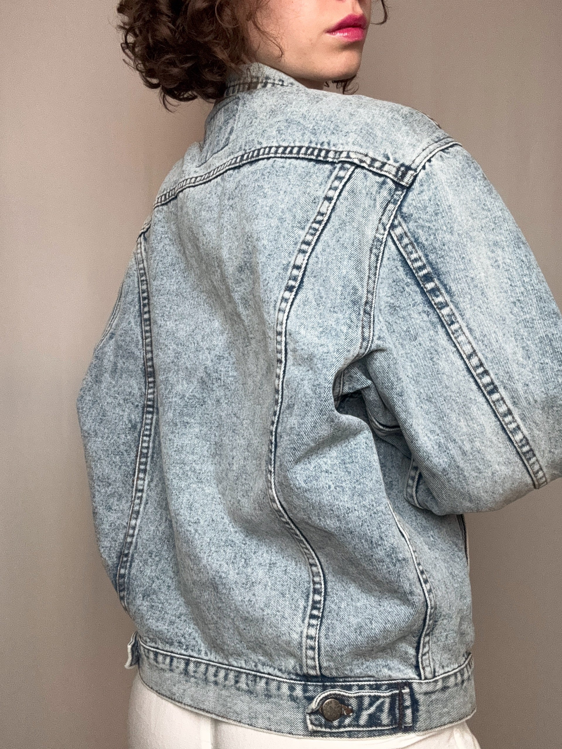 Veste en denim bleue clair M/L vintage