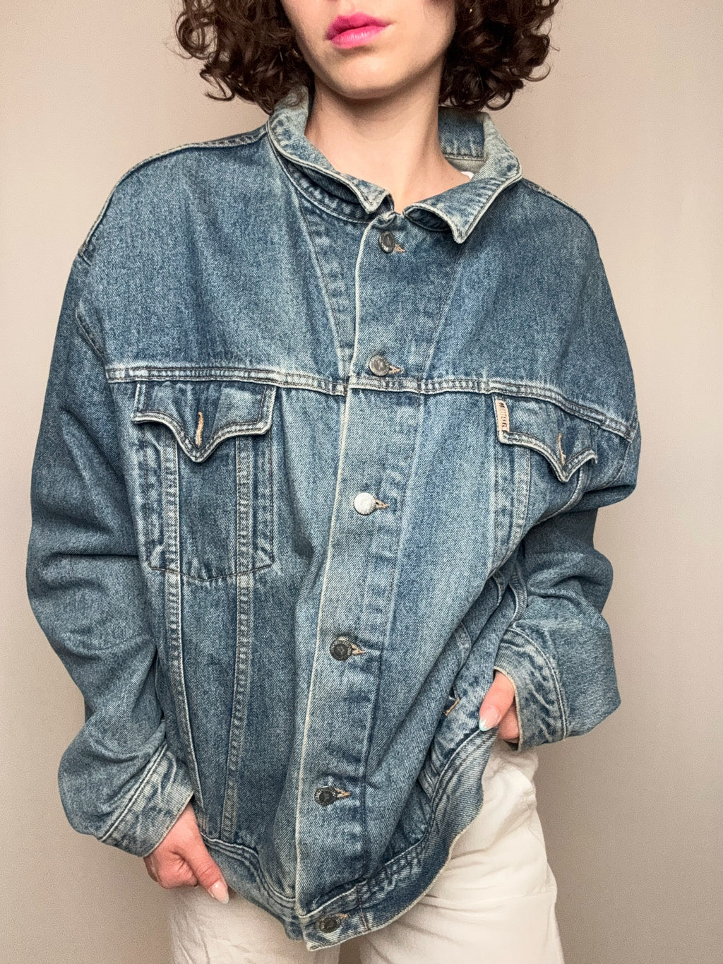 Vintage blaue Jeansjacke Mustang XXL