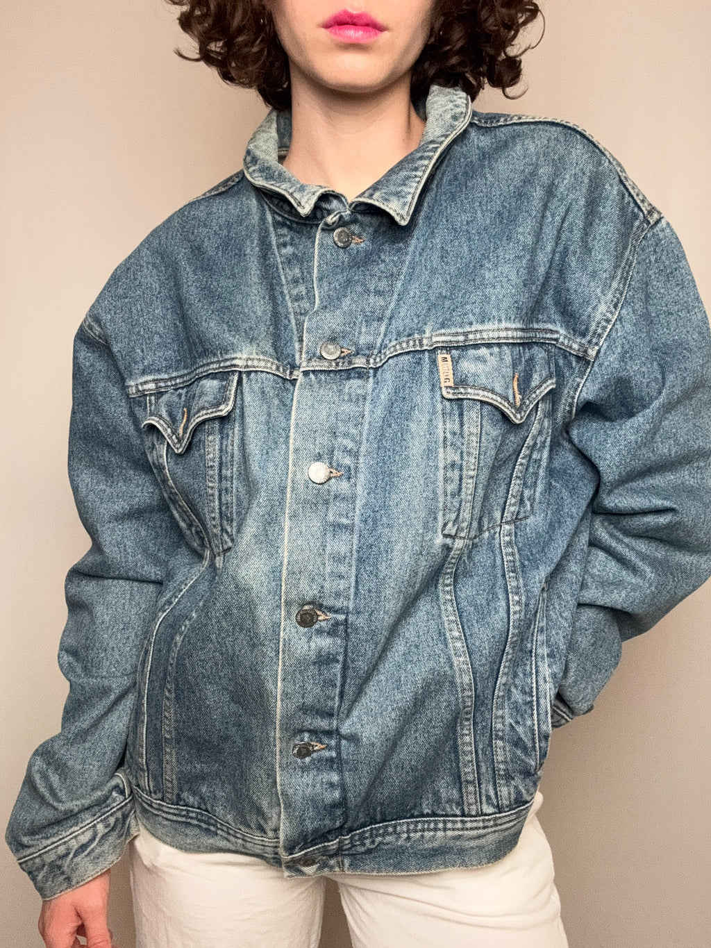 Vintage blaue Jeansjacke Mustang XXL
