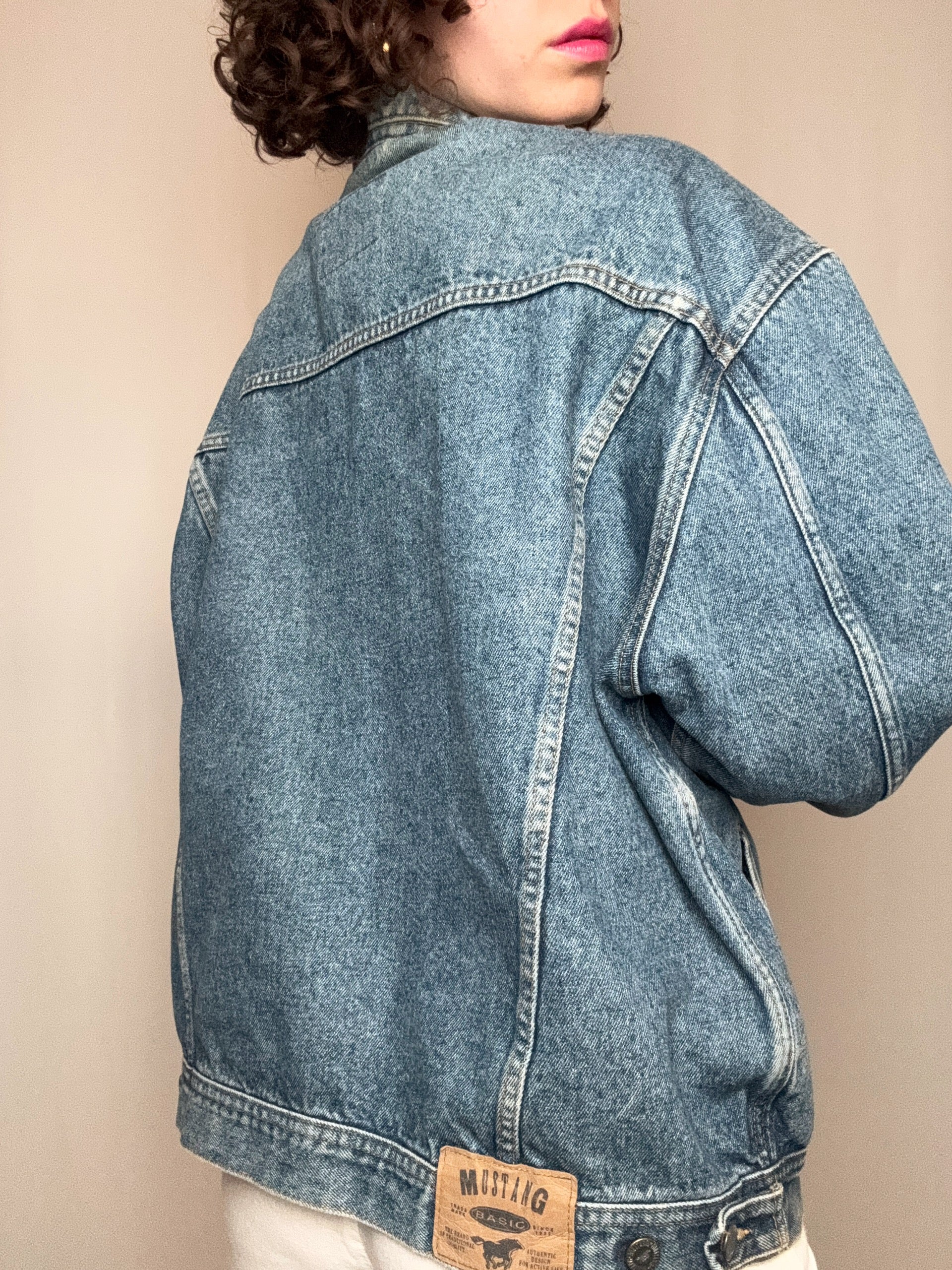 Vintage blaue Jeansjacke Mustang XXL