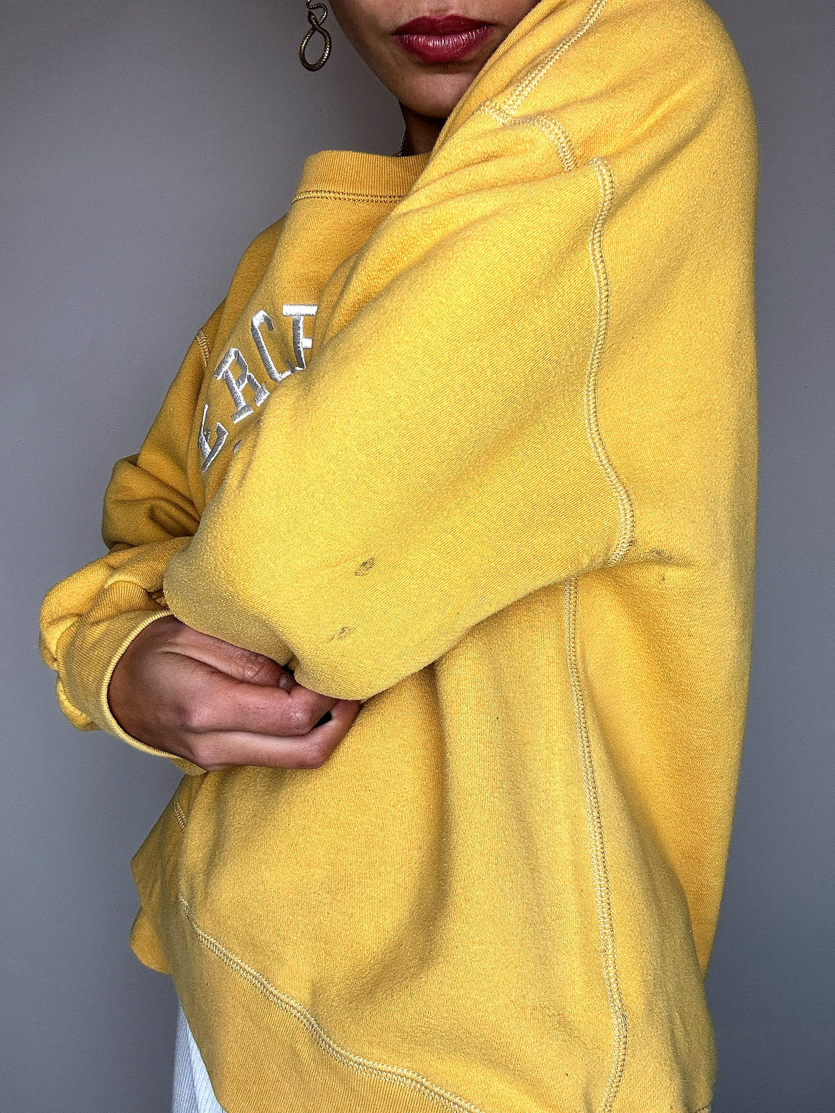 Rundhals-Sweatshirt ABERCROMBIE &amp; FITCH Größe L Vintage