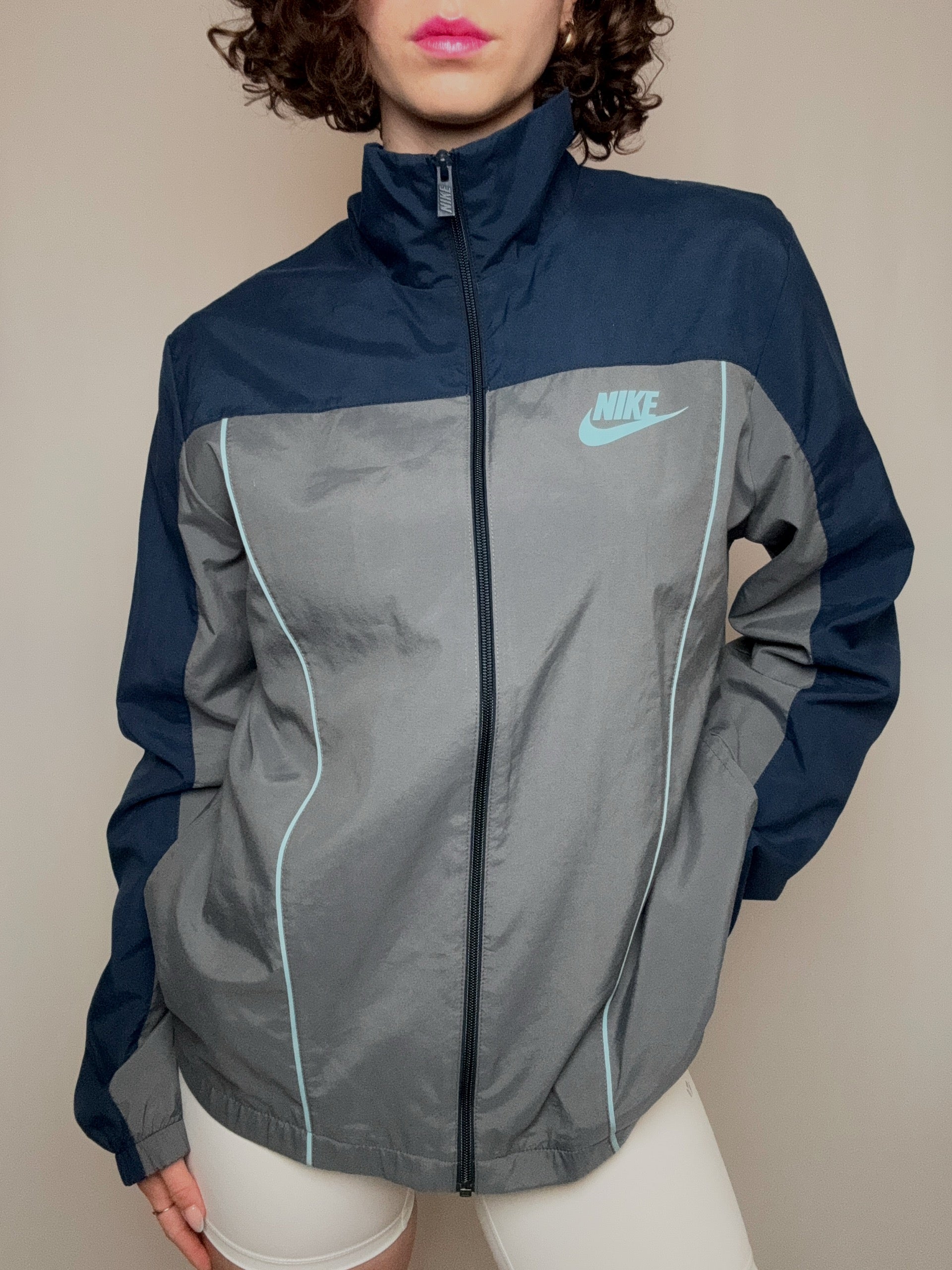 Jacket bicolore nike L vintage