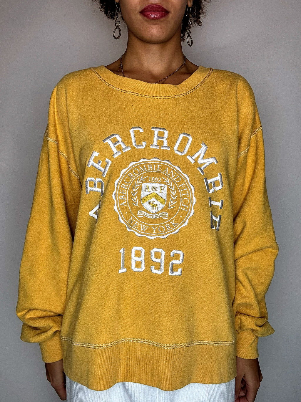 Rundhals-Sweatshirt ABERCROMBIE &amp; FITCH Größe L Vintage