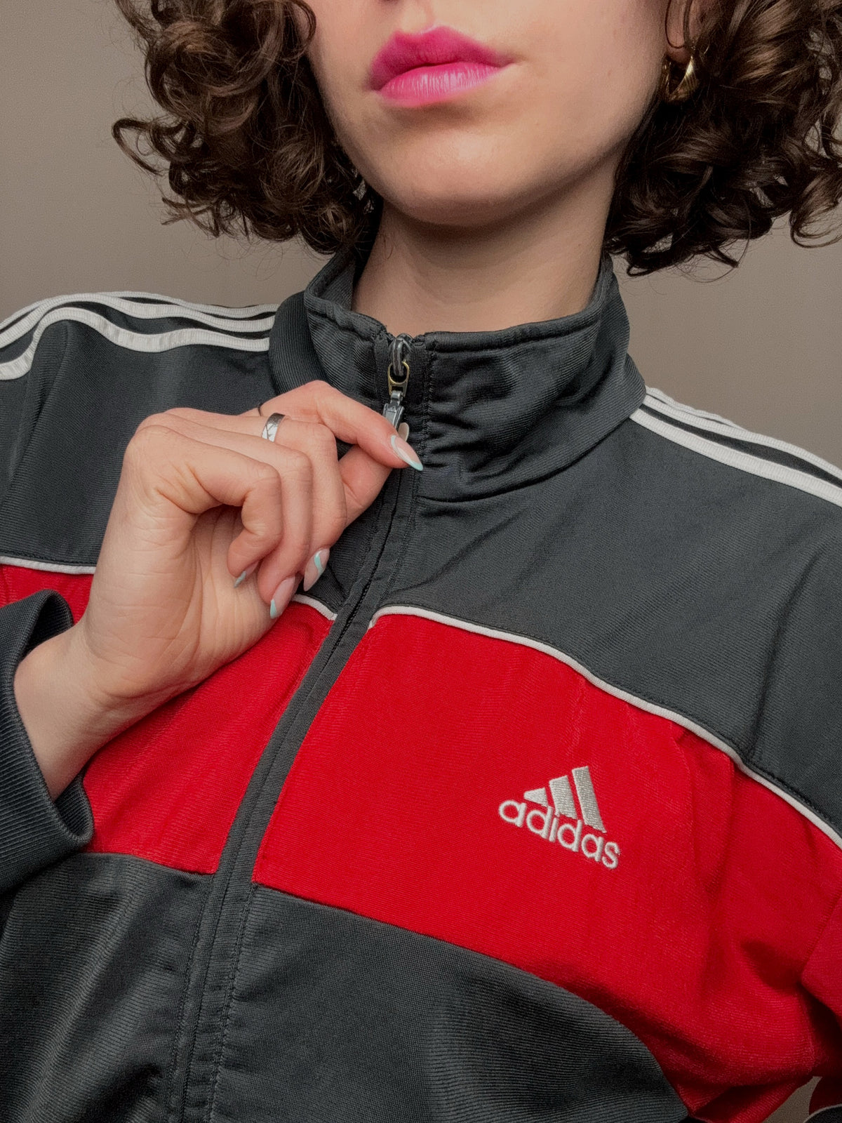 Jacket  de sport bicolore adidas M/L  vintage