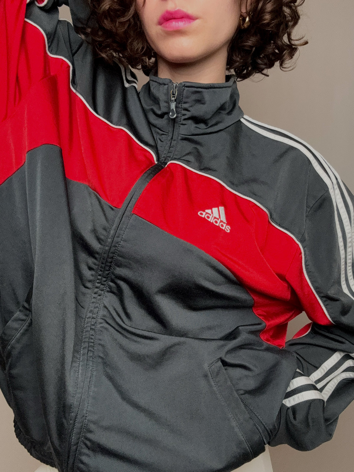 Jacket  de sport bicolore adidas M/L  vintage