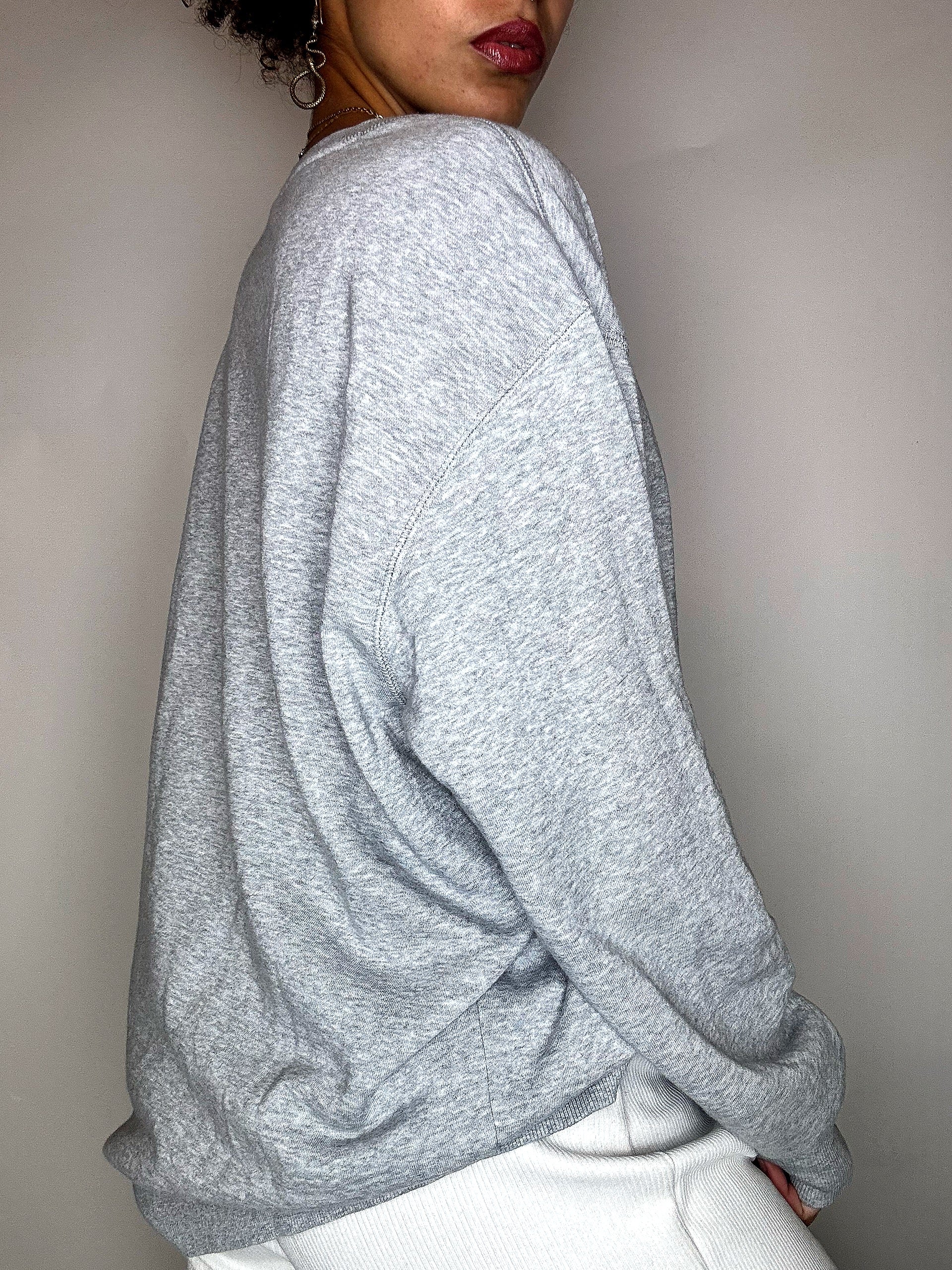 Sweat gris NEW BALANCE L vintage