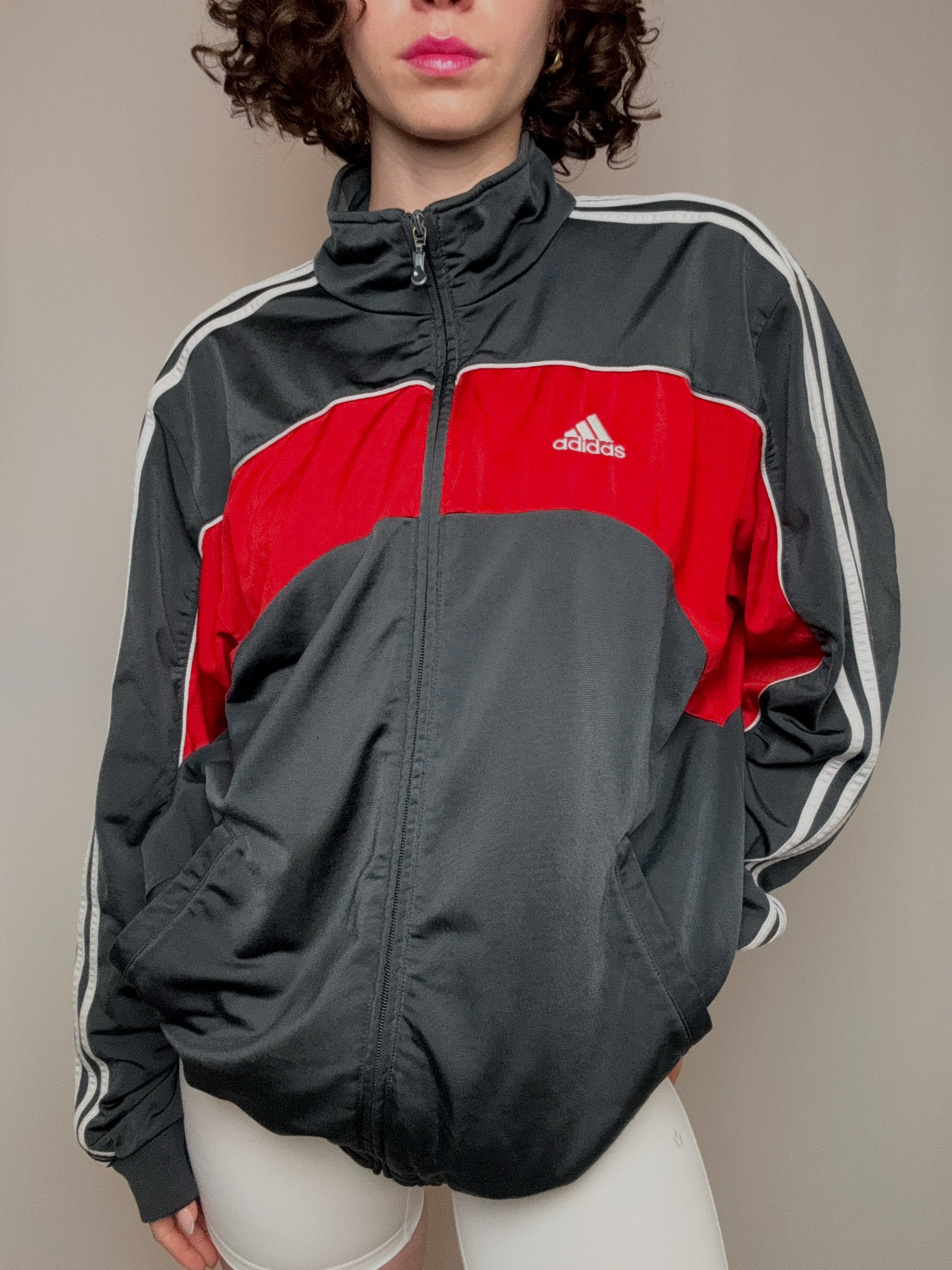 Jacket  de sport bicolore adidas M/L  vintage