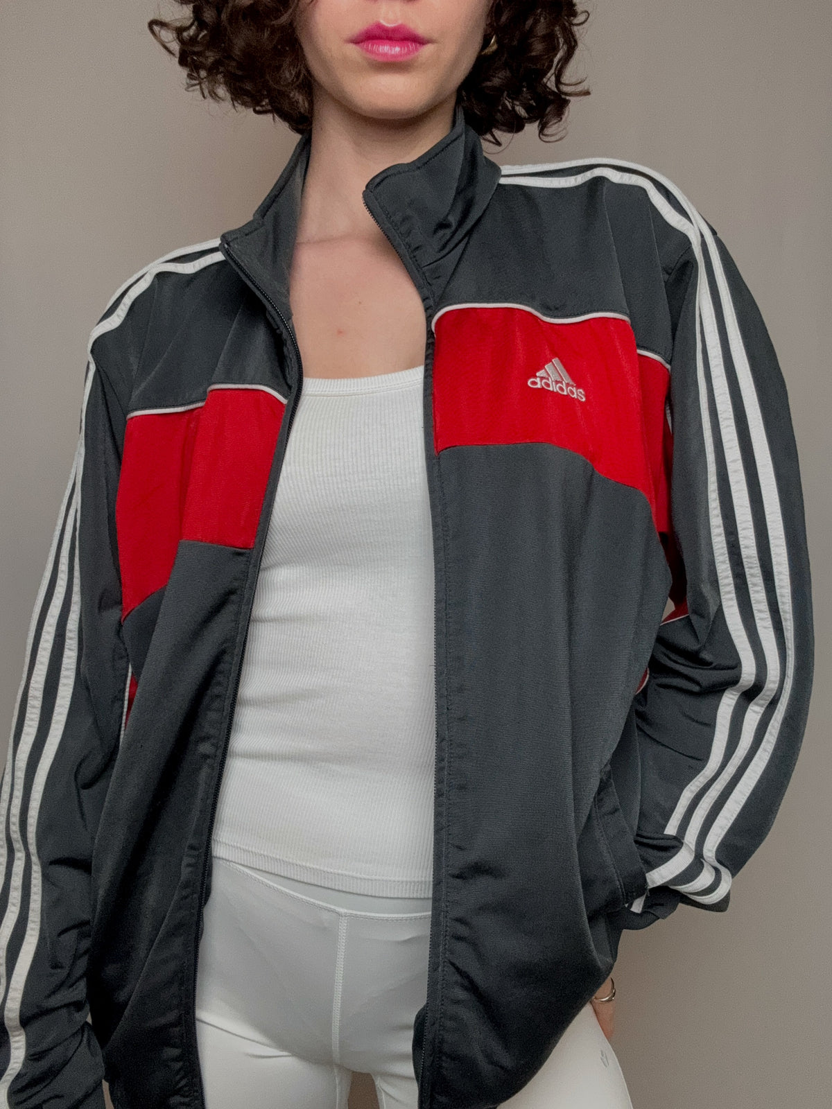 Jacket  de sport bicolore adidas M/L  vintage