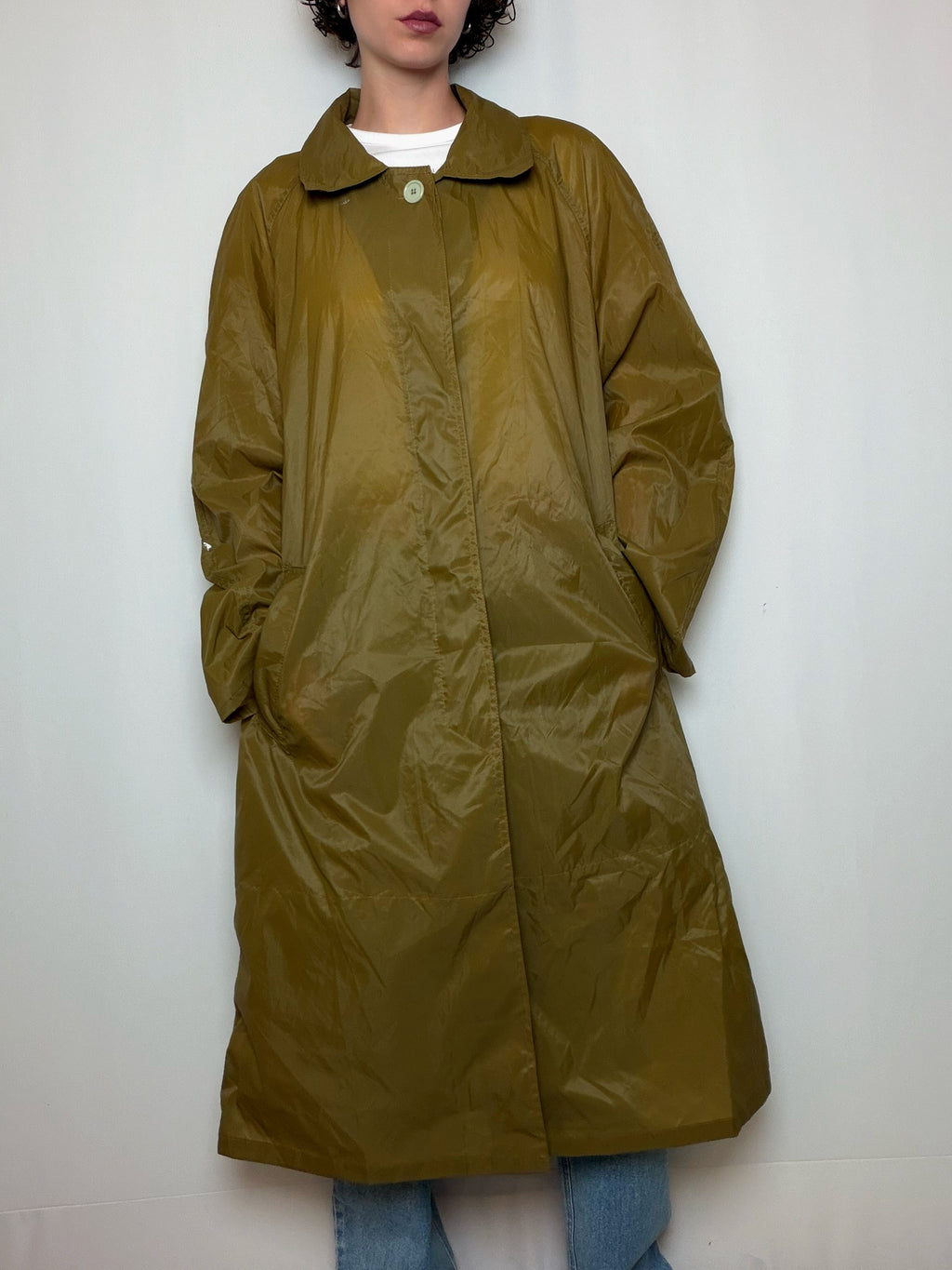 imperméable kaki K-way M/L vintage