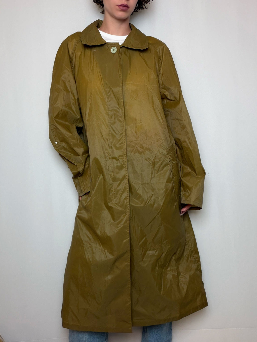 imperméable kaki K-way M/L vintage