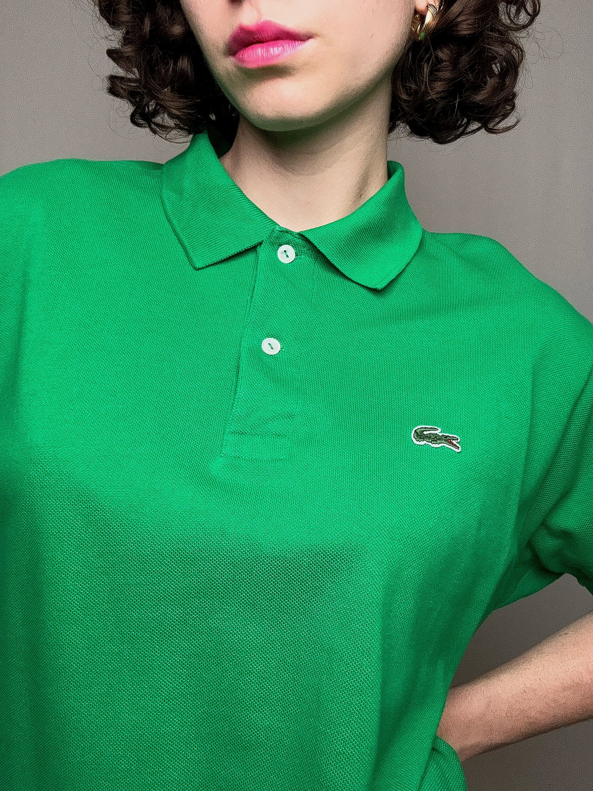 Polo vert Lacoste XL vintage