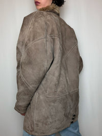Peau lainée grise L/XL vintage