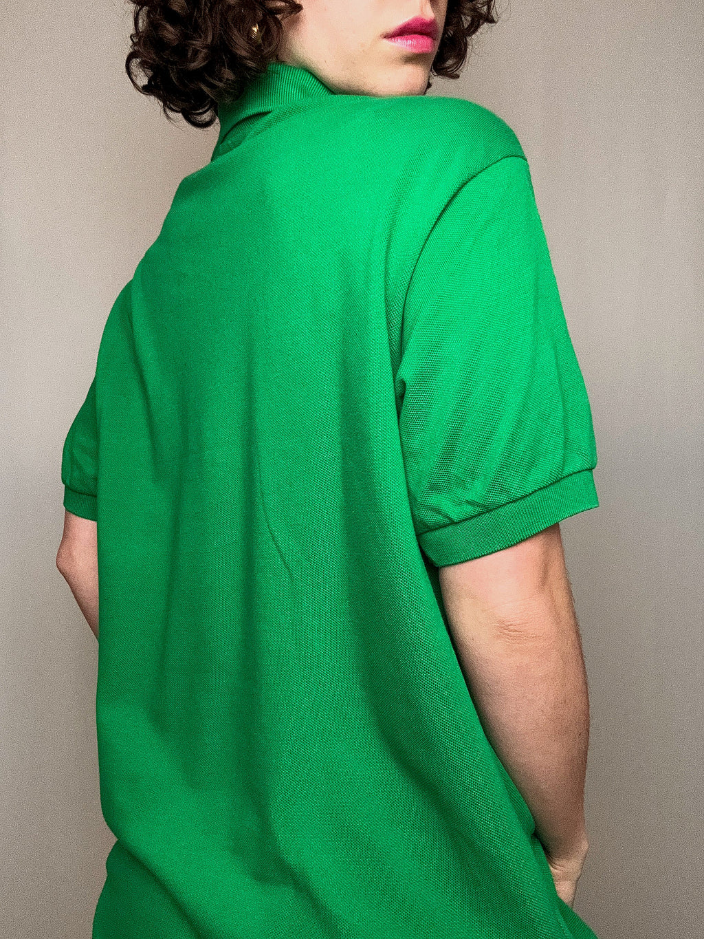 Polo vert Lacoste XL vintage