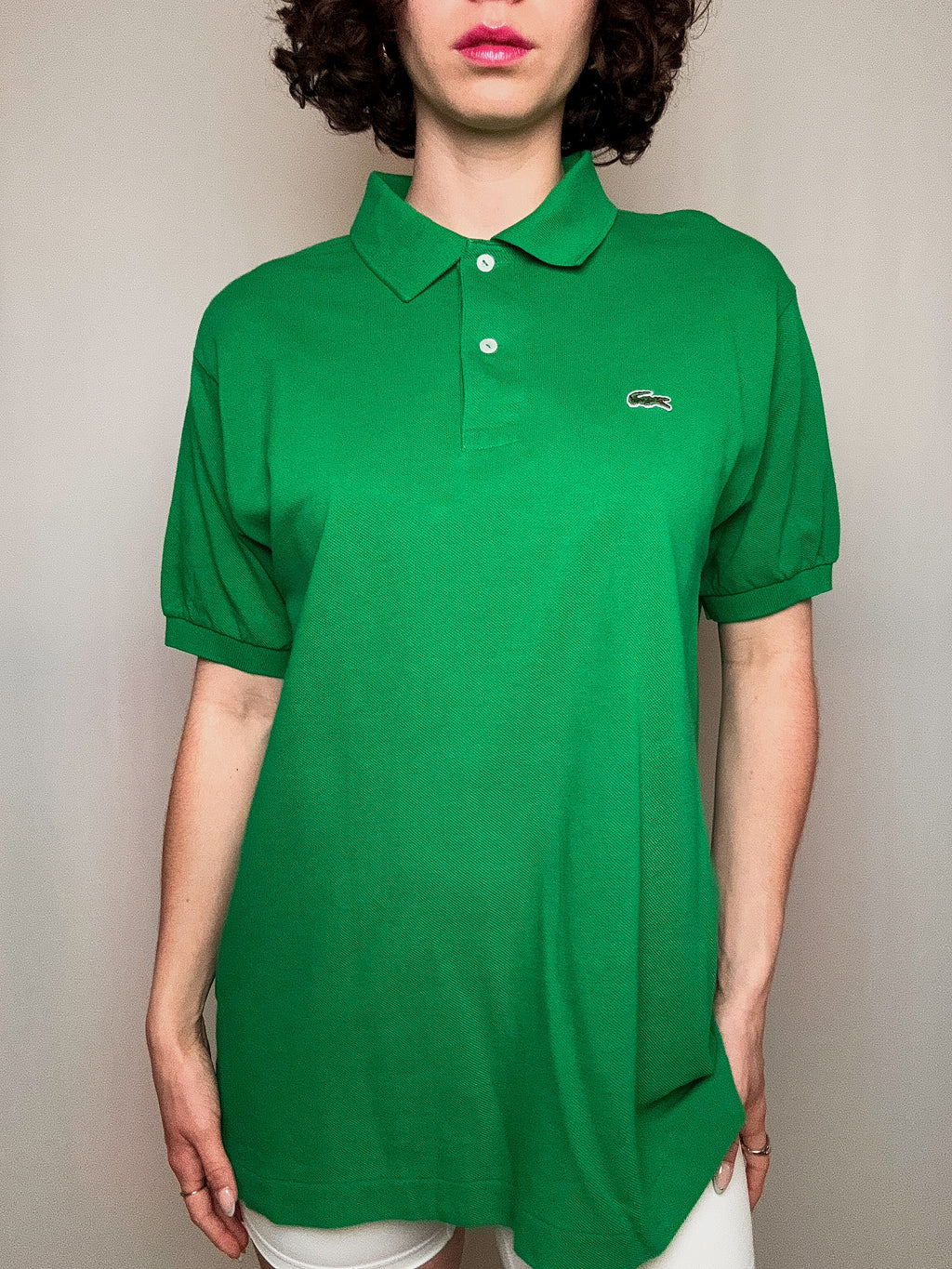 Polo vert Lacoste XL vintage