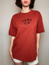 Terracotta Puma T-Shirt, Gr. M, Vintage
