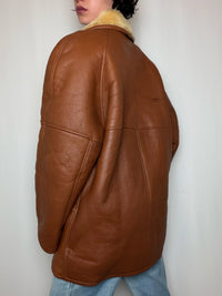 Peau lainée brune M/L vintage