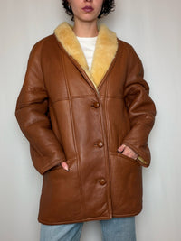 Peau lainée brune M/L vintage