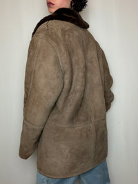 Peau lainée taupe M/L vintage