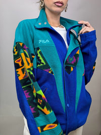FILA 90s Fleece Jacket L/XL Vintage