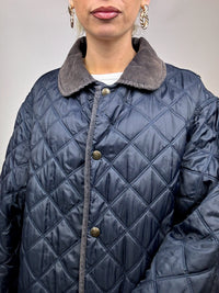 Vintage Navy Quilted Jacket L