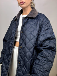Vintage Navy Quilted Jacket L