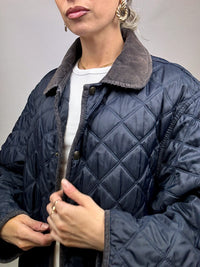 Vintage Navy Quilted Jacket L