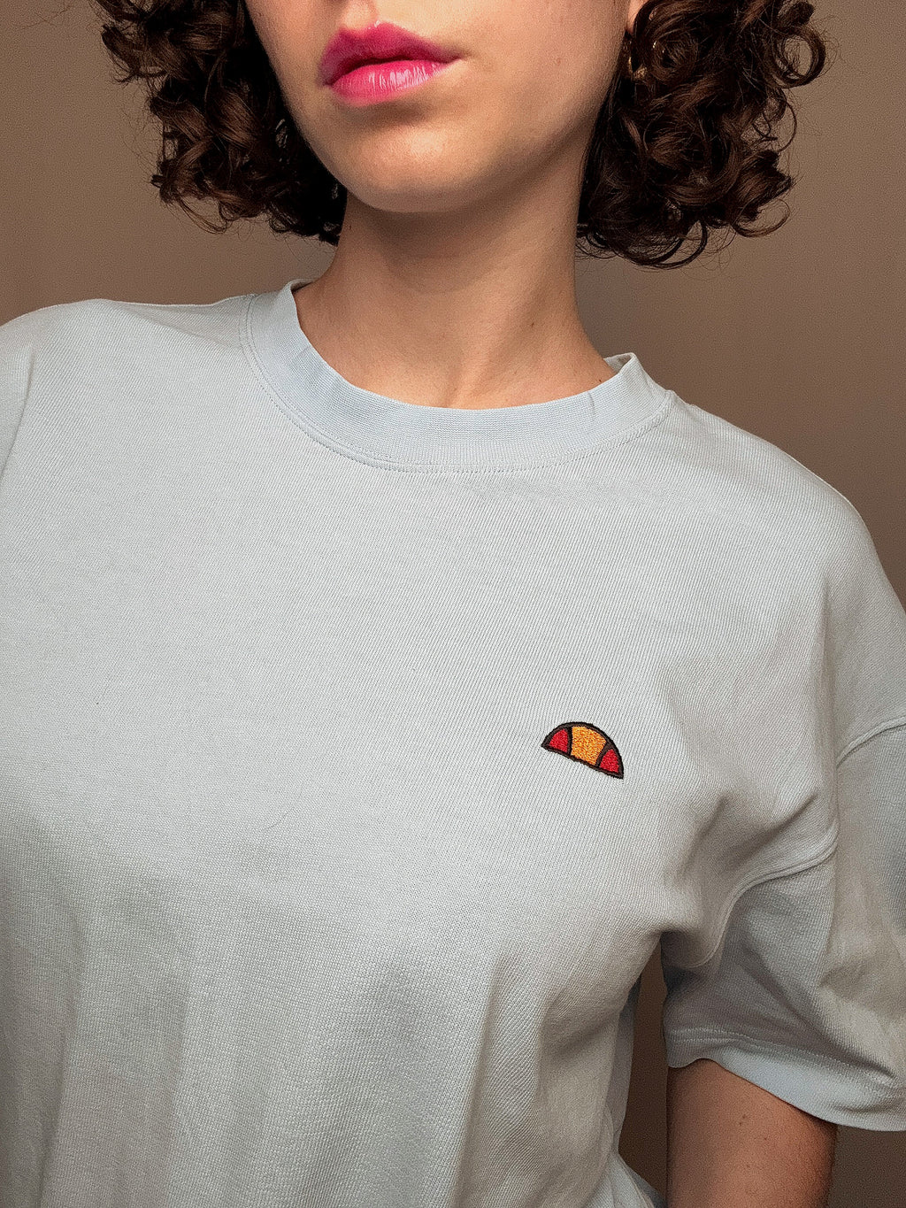 Tshirt bleu ciel Ellesse M vintage