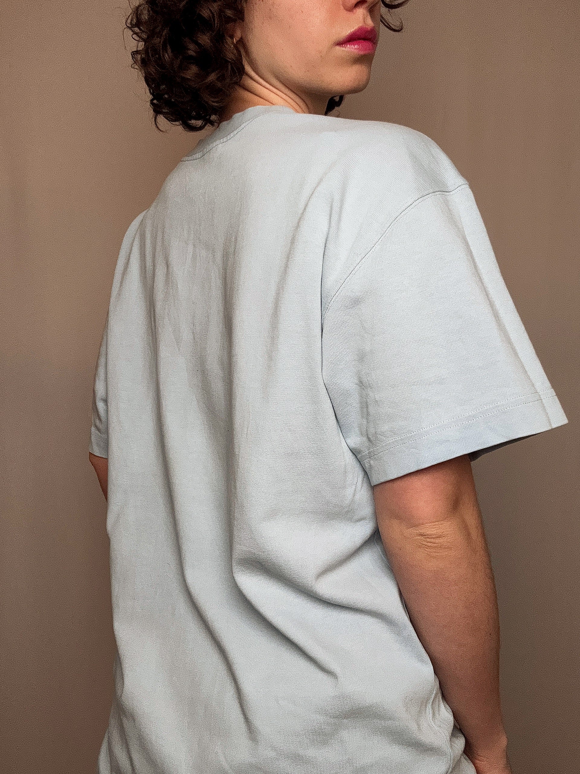 Tshirt bleu ciel Ellesse M vintage