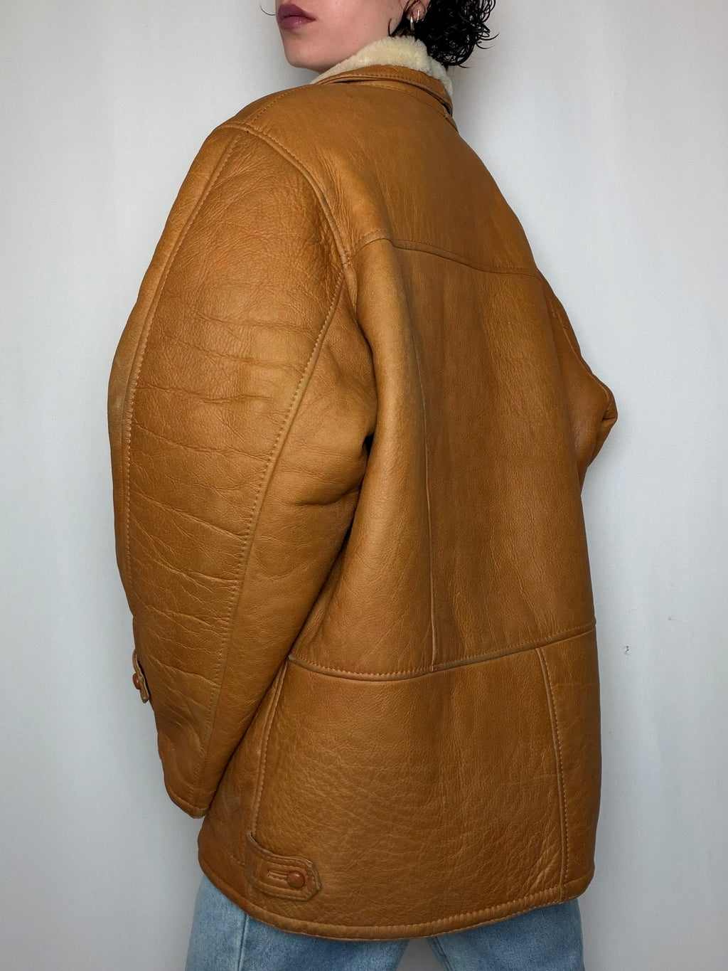 Peau lainée camel L/XL vintage