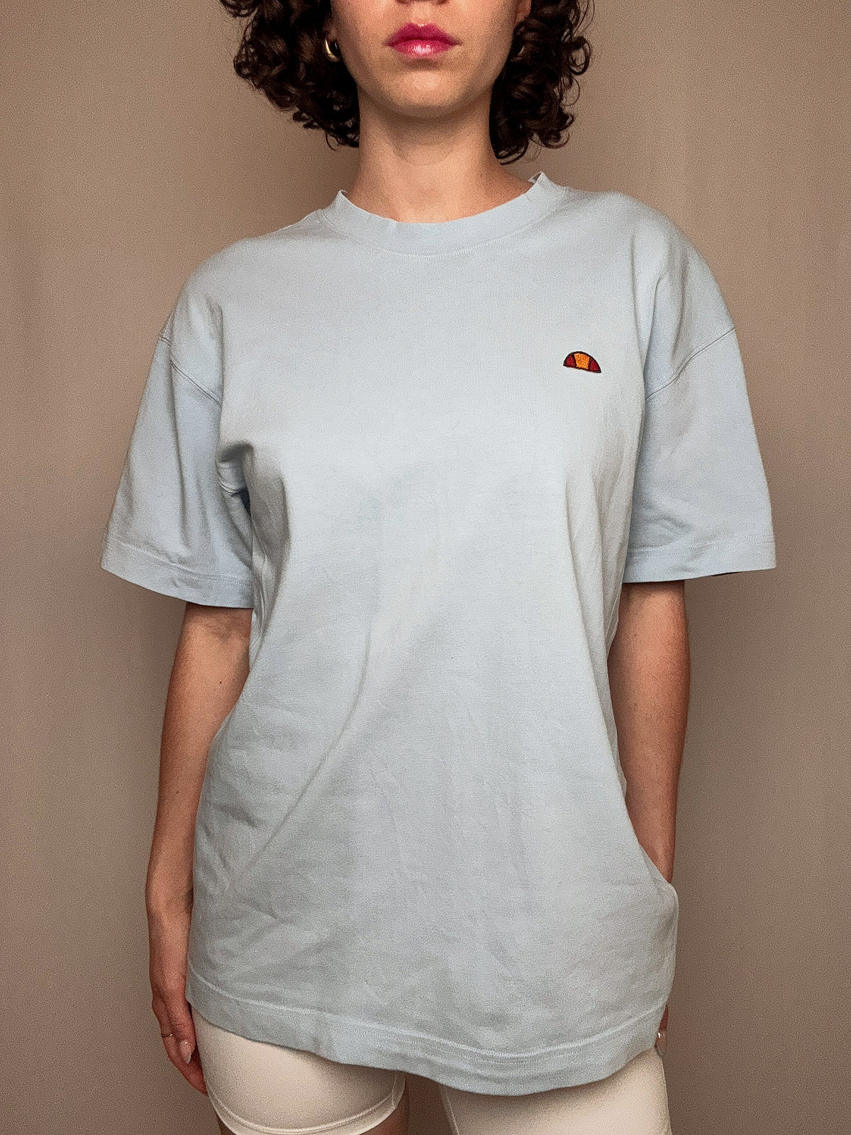 Tshirt bleu ciel Ellesse M vintage