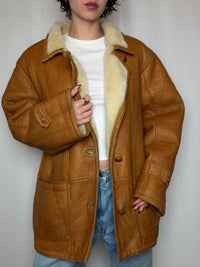 Peau lainée camel L/XL vintage