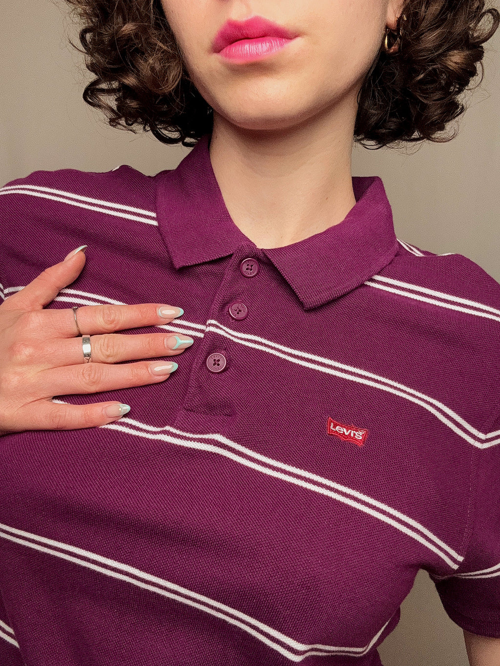 Polo rayé Levi's S vintage