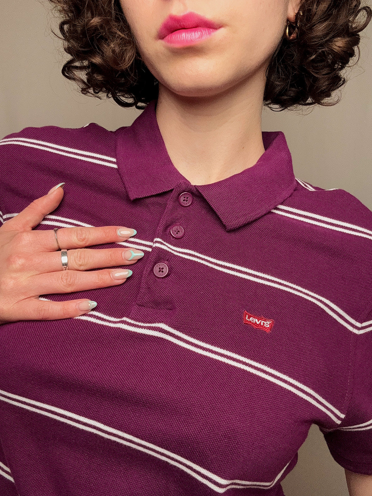 Polo rayé Levi's S vintage