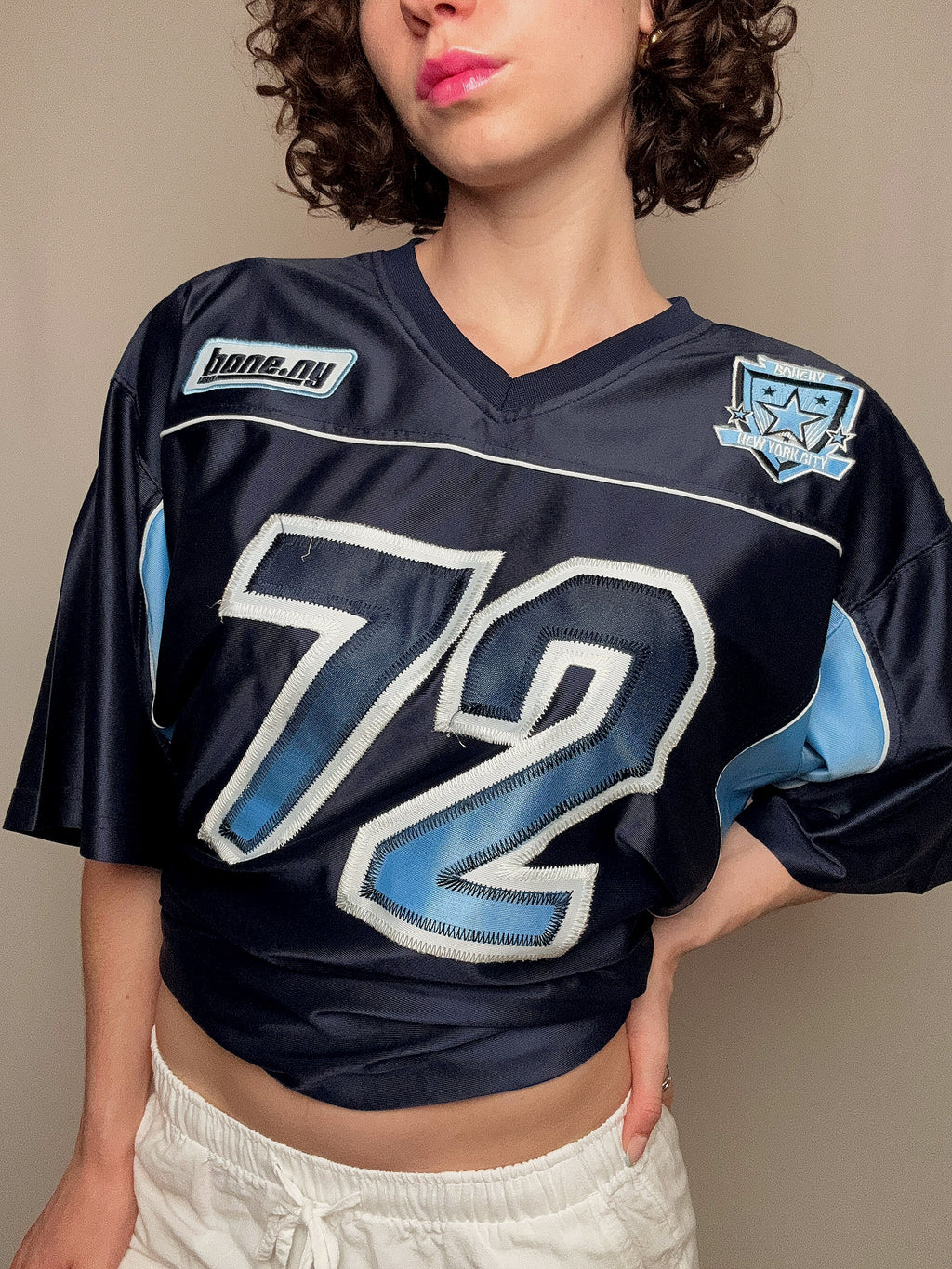 maillot de football bleu XXL vintage