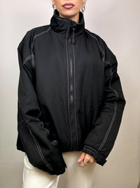 HELLY HANSEN L black Vintage waterproof jacket