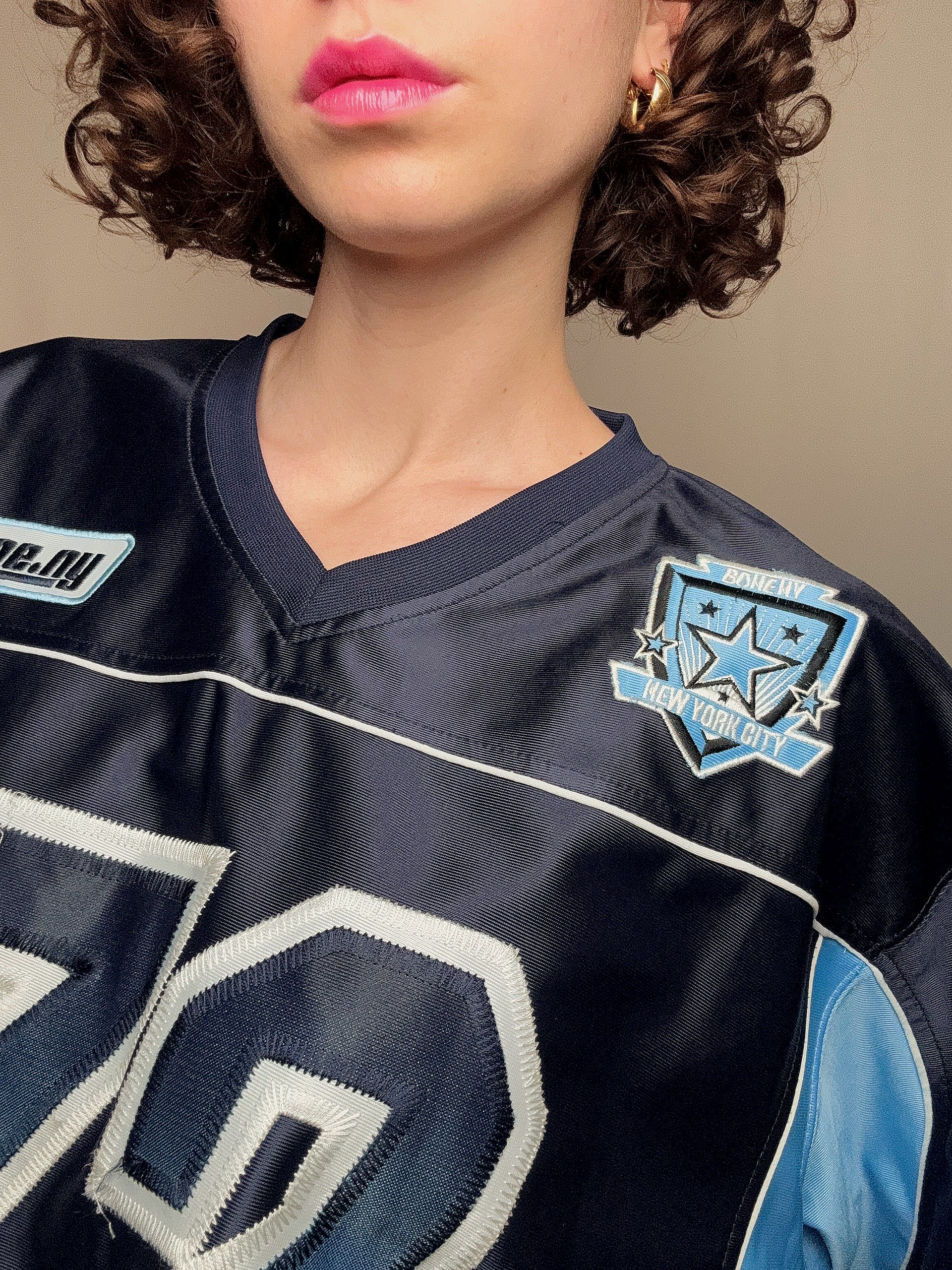 maillot de football bleu XXL vintage