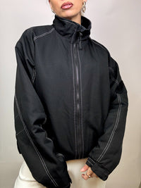 HELLY HANSEN L black Vintage waterproof jacket